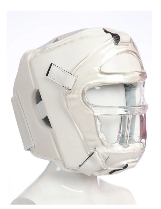 Шлем для всестилевого каратэ со съемной маской (белый) 425b679c-b4a9-11f0-0a80-0788001f1cae - фото 1158