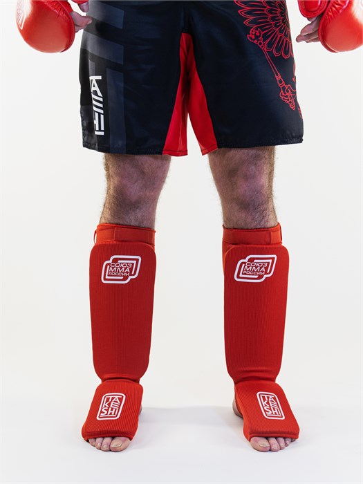 Защита голень-стопа эластичная ткань  TFG Союз ММА Red 496c4354-dd74-11ef-0a80-15f1000ee28f - фото 1279