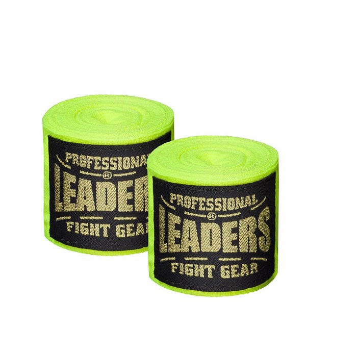 Бинты боксерские LEADERS Semi elastic  ( 50% хлопок/50% эластик, салатовый) 4a4ae156-2a44-11ef-0a80-0f3e00115979 - фото 1290