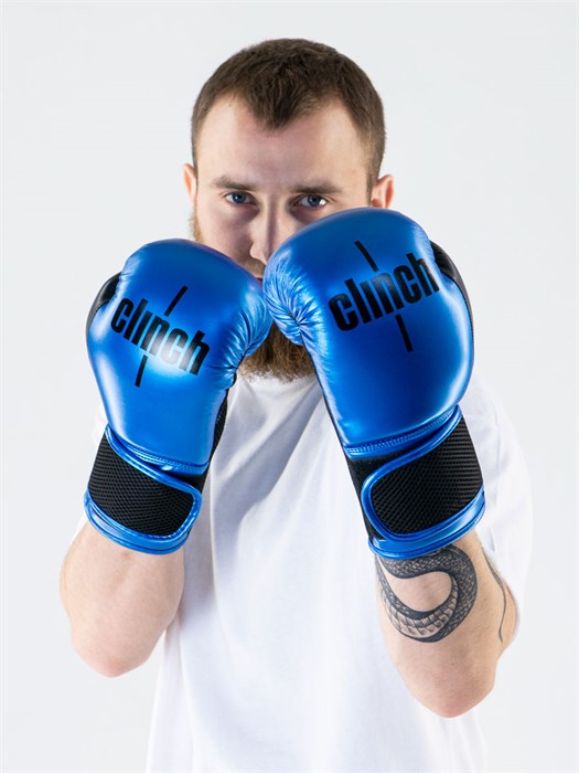 C135 Перчатки боксерские Clinch Aero сине-черные 4fbb9f65-671d-11ed-0a80-0f9b000a02c1 - фото 1377