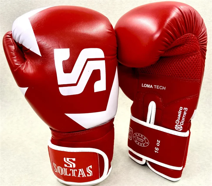 Перчатки боксерские SOLTAS THAI MODEL красные 506dc070-c5f6-11f0-0a80-09d8000afb73 - фото 1401