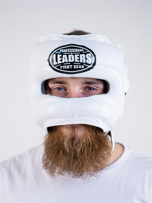 Шлем боксерский LEADERS LS WH с бамперной защитой (белый) 54050ebd-b1d2-11ed-0a80-045a000e14b4 - фото 1463