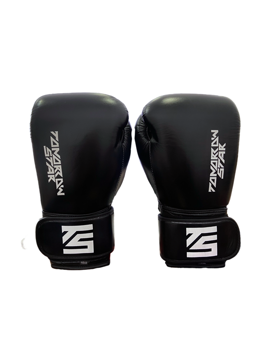 Перчатки боксерские BLACK TS 007 5bf01ba9-7765-11f0-0a80-0ed3000c0fb8 - фото 1560