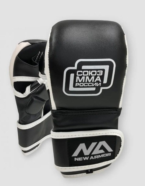 Перчатки NEW ARMOR СОЮЗ ММА PRO черные 632855c7-7f2e-11f0-0a80-05e30006832e - фото 1647