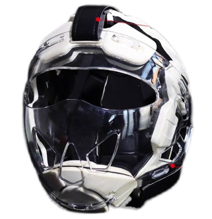 Шлем с пластиковой маской черно-белый 67a3f34c-cc29-11f0-0a80-08a1001938c0 - фото 1716