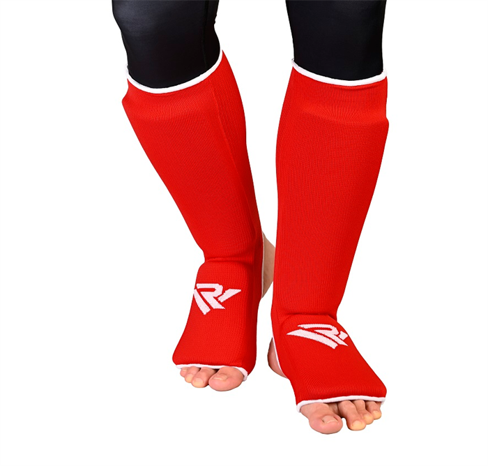 Защита голени и стопы  RV формованная красная 6968000c-e073-11ee-0a80-0bd100144524 - фото 1753