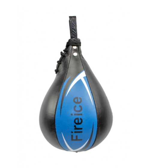 Груша боксерская пневматическая FIREICE, кожа, черно-синяя 7111ae6f-211b-11ec-0a80-054200134e3c - фото 1914