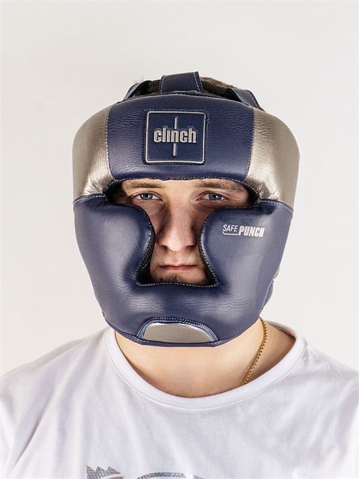 C148 Шлем боксерский Clinch Punch 2.0 Full Face темносине-бронзовый 74827fef-a3f1-11ee-0a80-0d1a00150d26 - фото 1965