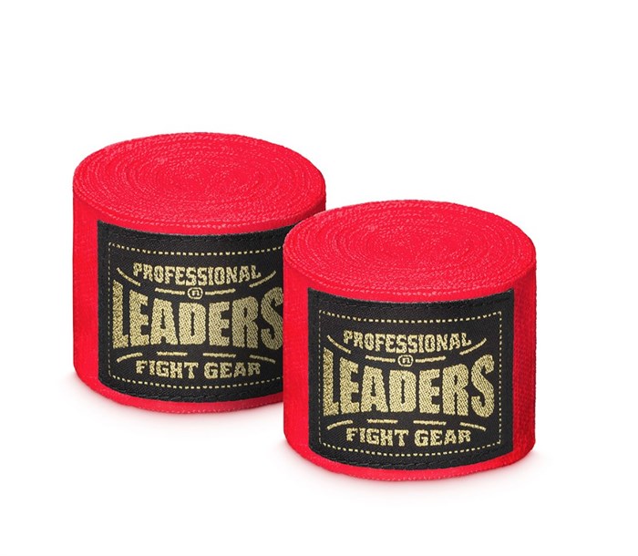 Бинты боксерские LEADERS Semi elastic 50% хлопок/50% эластан, красный) 76f4e9cf-2a42-11ef-0a80-0f3e0010e397 - фото 2016