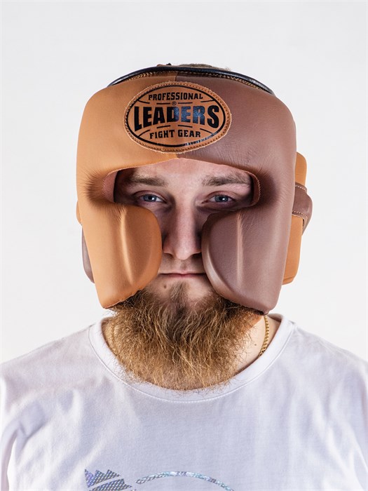 Шлем боксерский LEADERS LS MEX HERITAGE BR/BG 1/2 (коричневый/бежевый) 7d13578f-66e6-11ee-0a80-10f10001d0f6 - фото 2120