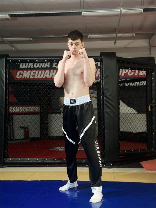 Брюки для кикбоксинга Tomorrow Star PRO черные T02812 - фото 2188