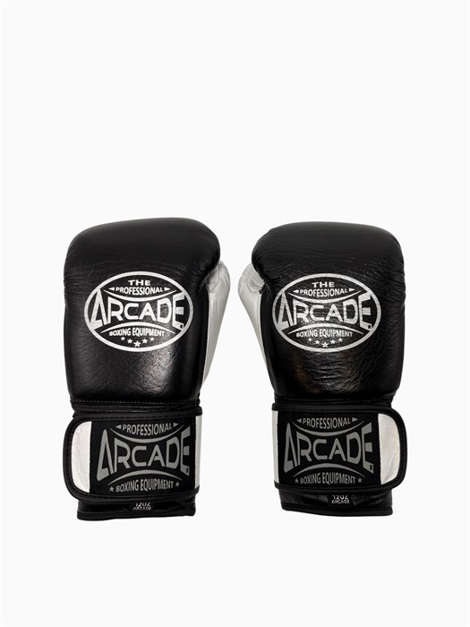 Перчатки боксерские Arcade черно-белые 832e4cf6-d415-11f0-0a80-08b0002f171e - фото 2239