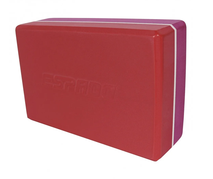 Блок для йоги ESPADO, розово-красный ES2722 1/100 85aa673f-12d2-11ec-0a80-072a001679a4 - фото 2283
