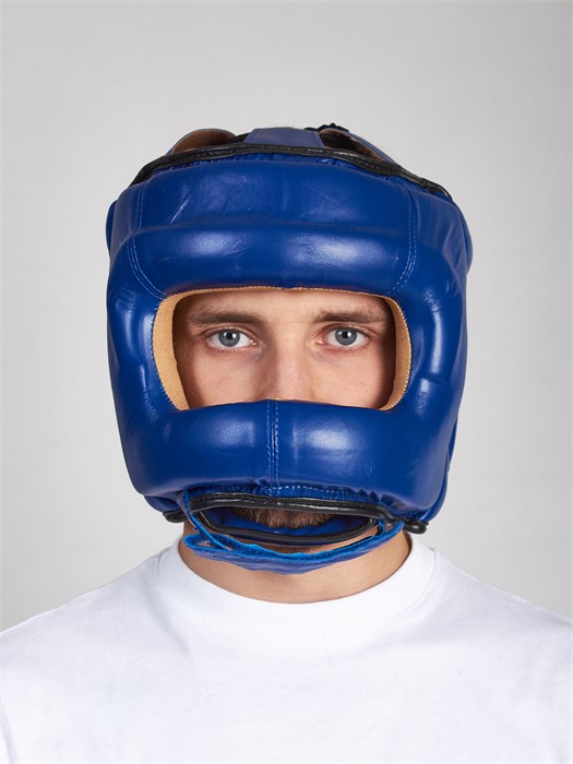 Шлем боксерский FIREICE с бампером, закрытый, синий, FLEX 0c061a8d-a433-11ec-0a80-01ad00060281 - фото 229