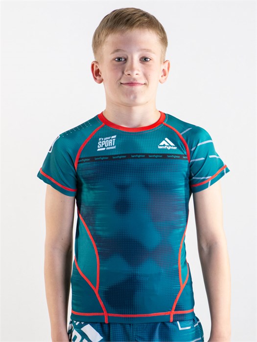 Рашгард I am Fighter military зеленый детский 8fb32cef-d40b-11ed-0a80-081000178e6c - фото 2476