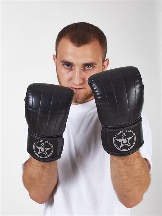 Перчатки снарядные LONE STAR на липучке, LEATHER 214141F - фото 249