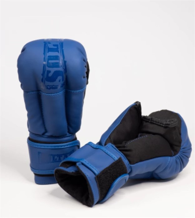 Перчатки для рукопашного боя SOLTAS, цвет синий МАТ 93c1054b-a904-11f0-0a80-07bf001240bf - фото 2543
