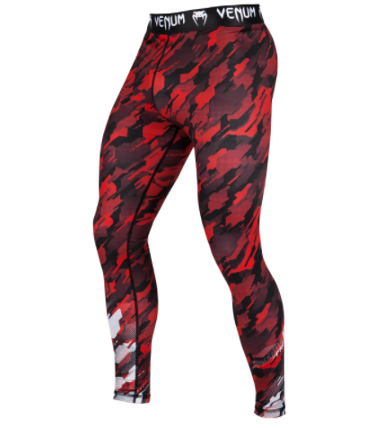 Компрессионные штаны Venum Tecmo  Red/White T00761 - фото 2607