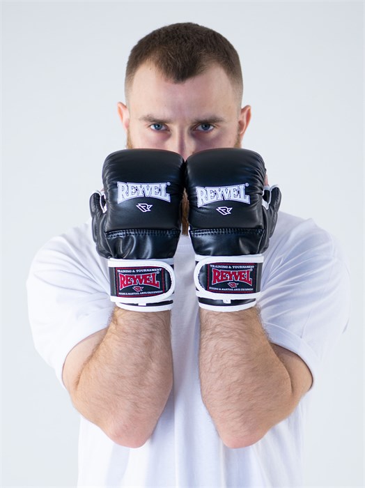 Перчатки для ММА тренировочные Reyvel (черный) T01274 - фото 2810