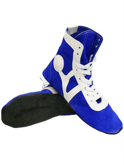 Самбовки RuscoSport RS001 замшевые синие 9cd98da3-b430-11ed-0a80-0db30030978e - фото 2846