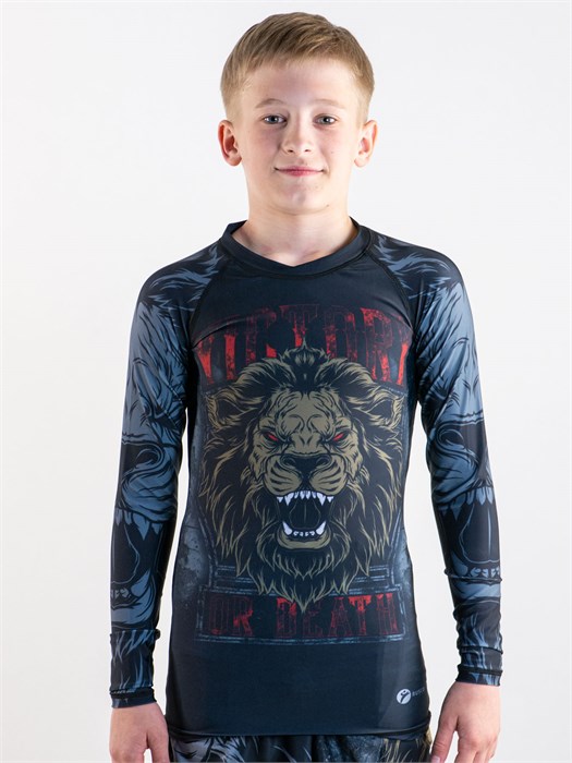 Рашгард для MMA Rusco Sport LION, детский T01309 - фото 2864