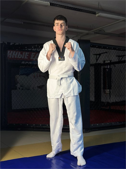 Добок для тхэквондо Tomorrow Star черный воротник 9da44566-fd86-11ef-0a80-0c1100289c31 - фото 2898