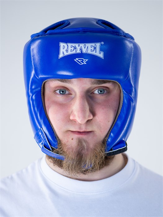 Шлем боксерский Reyvel Синий (винил) T01390 - фото 2920
