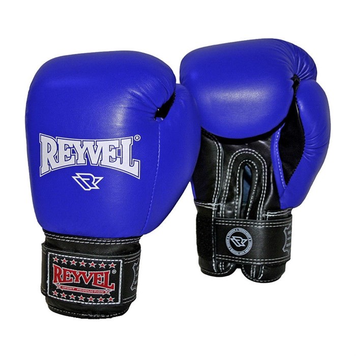Перчатки боксерские нат.кожа Reyvel (синий) T01395 - фото 2927