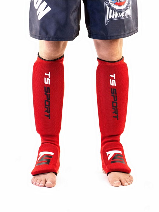 Защита голени чулок TS Sport ( Красный) T01459 - фото 2946