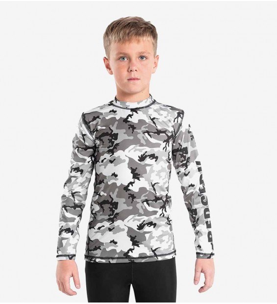 Рашгард BERSERK CAMO KIDS grey T01642 - фото 3022