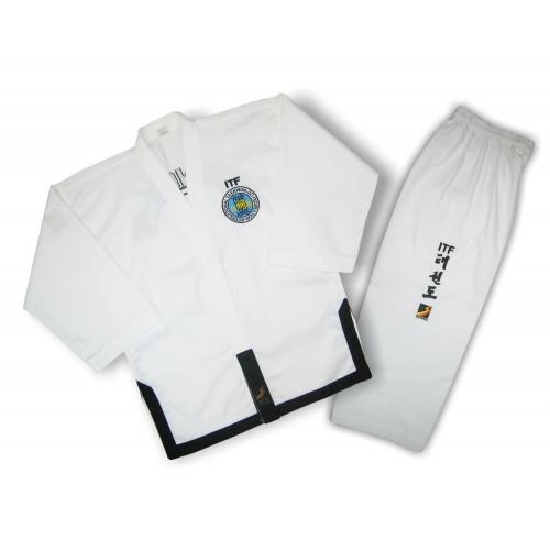 УНИФОРМА ДЛЯ ТХЭКВОНДО ITF (ДОБОК) BLACK BELT , SASUNG T01724 - фото 3130