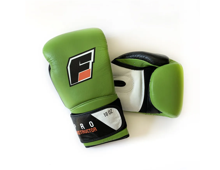 Перчатки боксерские FIGHTING ENERGY Instructor (кожа, зеленый) T02114 - фото 3361