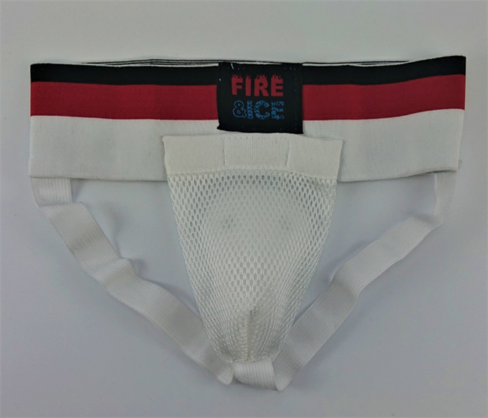 Защита паха мужская FIREICE , белый/красный T02225 - фото 3414