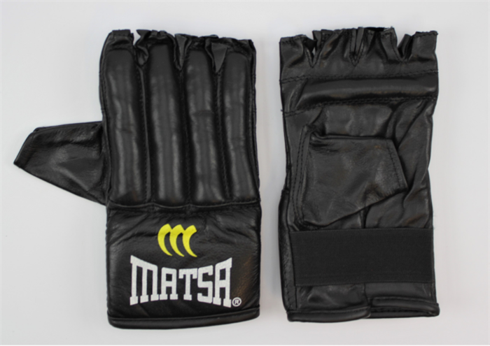 Шингарты MATSA, на резинке, кожа, черные T02227 - фото 3415