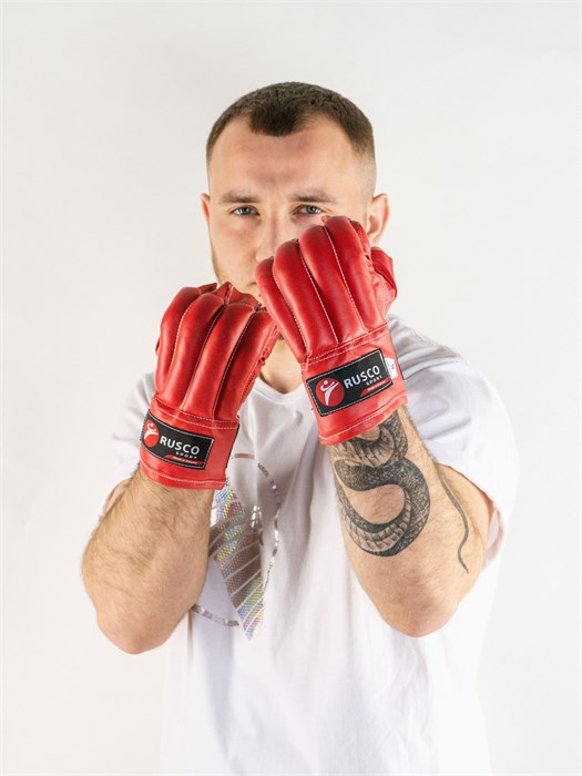 Шингарды RuscoSport к/з красн T02332 - фото 3467