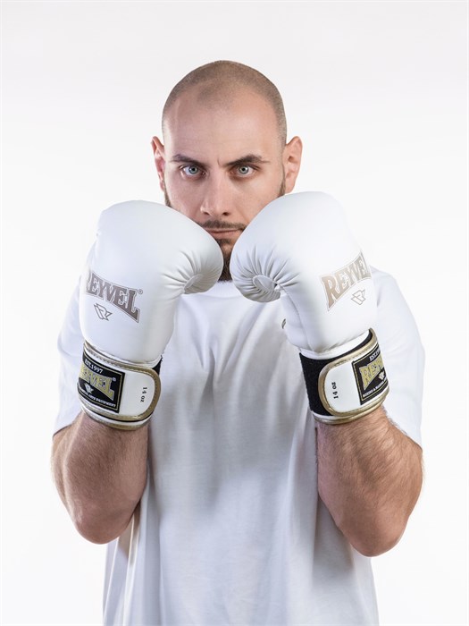Перчатки боксёрские винил 80 ( Белый) ab76ae4c-b451-11ee-0a80-172e000c31a9 - фото 3572