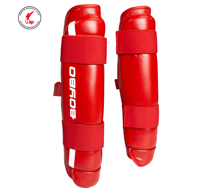 Защита голени BoyBo KNOCK OUT, IK-35 (одобрено ФКР) красный C522 - фото 3613
