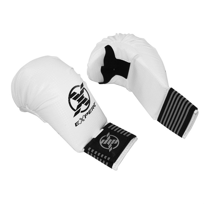 защита кисти накладки FIGHT EXPERT без защиты пальца(белые) T02650 - фото 3715