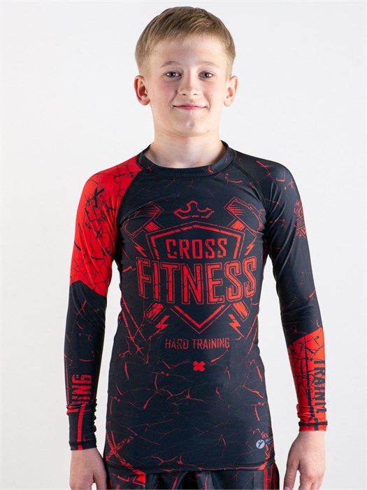 Рашгард для MMA Rusco Sport CROSS FITNES, детский T02670 - фото 3738