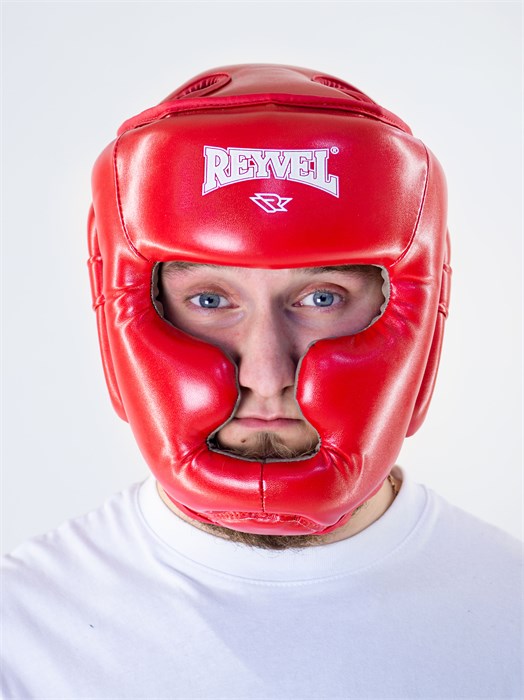 Шлем тренировочный Reyvel красный T02729-1 - фото 3783