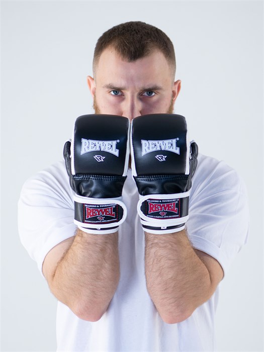 Перчатки для мма Reyvel PRO Training (черные) T02745 - фото 3825