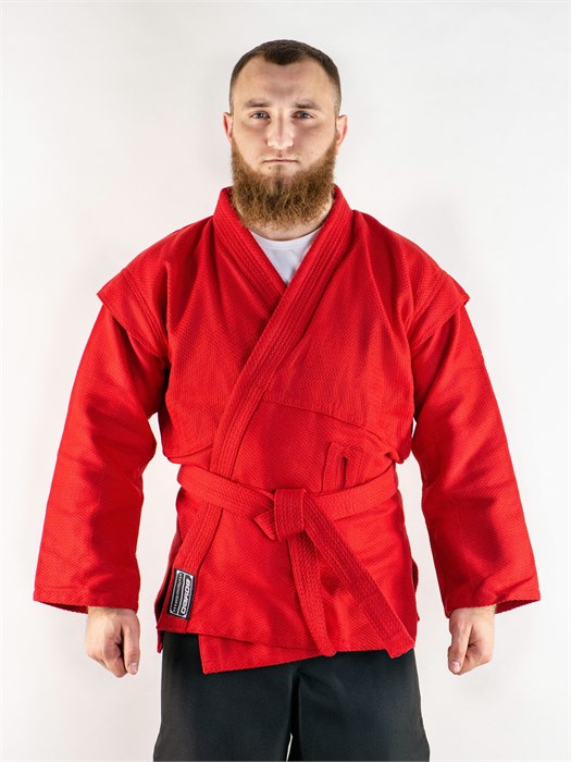 Куртка для самбо BoyBo красная BSJ120 T02824 - фото 3902