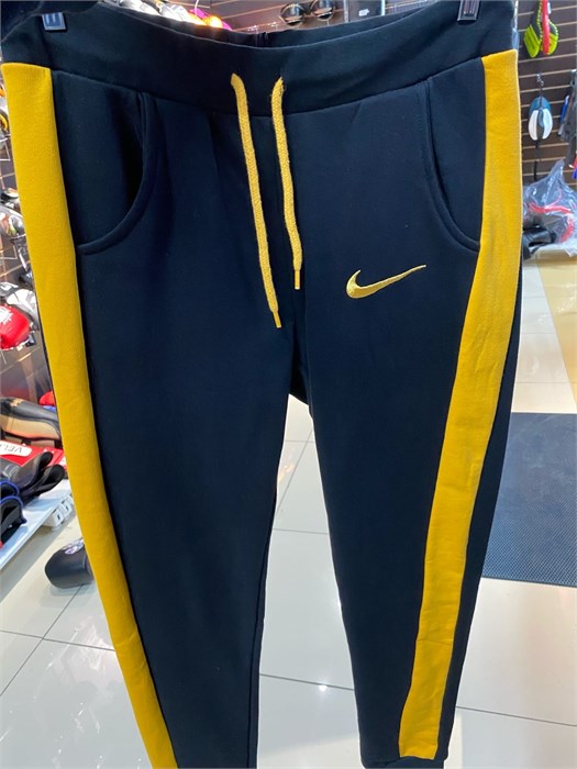 Штаны Nike Just do it (черно-желтый) T02856 - фото 3920