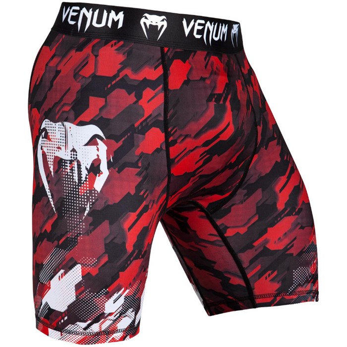 Компрессионные шорты VENUM CAMO, черно-красные T02895 - фото 3944