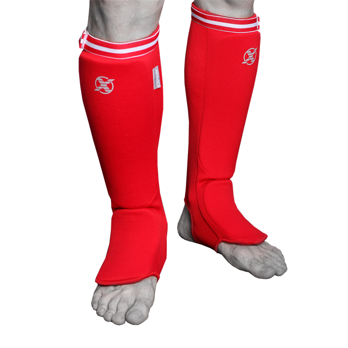 Защита голень-стопа чулок Expert (красный) T03437 - фото 4163