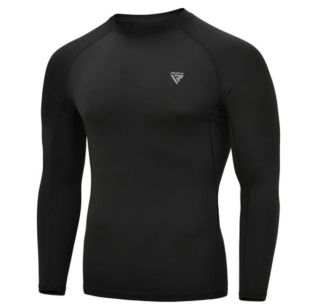 Рашгард RDX T15 Long Sleeve Black Rash Guard bb2c1a27-9765-11ef-0a80-061d00099887 - фото 4292