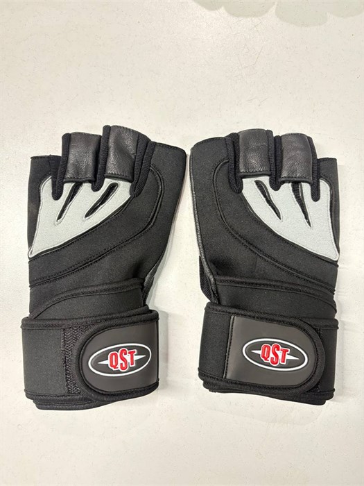 Перчатки для фитнеса черно-серые c2cb4b42-a51e-11f0-0a80-080e003c88ad - фото 4441