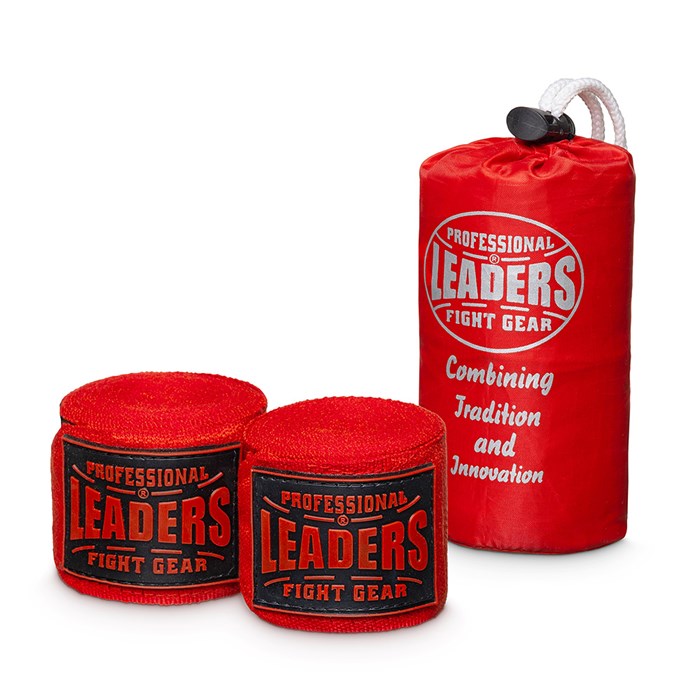 Бинты боксерские LEADERS PRO 84/16 ( 84% PV/16% нейлон, красный) (уценка) cbb057e6-a822-11f0-0a80-07ba0030e936 - фото 4562