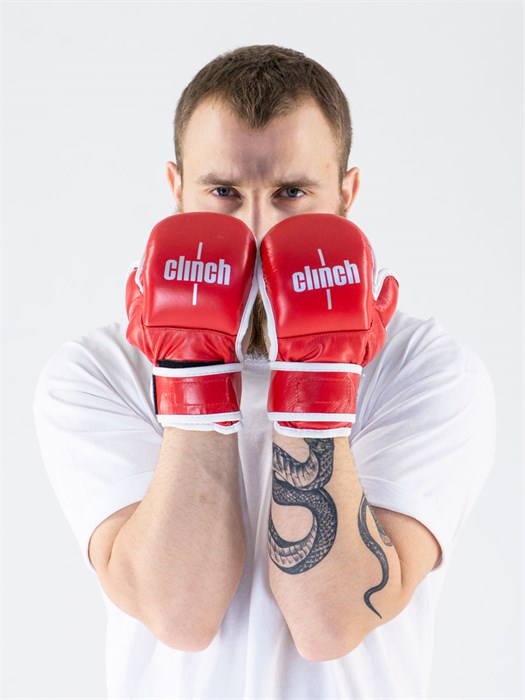 C691 Перчатки для смешанных единоборств Clinch Union красные d1a347cf-6fca-11eb-0a80-03200001d9a6 - фото 4679