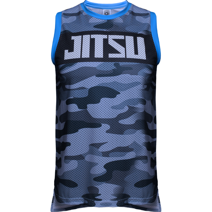 Спортивная майка Jitsu Camo (камуфляж, синий) d2c0b3c8-1246-11ec-0a80-05dc001170e6 - фото 4711